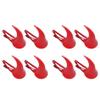 Halloween Red Horn Hair Clips, 8-Piece Plastic Set for Kids view 1