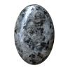 Ladeukoi Elliptical Palm Stone, Polished Worry Pocket Massage Energy Stone, Healing Crystal for Chakras and Reiki, Black Labradorite view 1