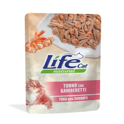 Life Cat Natural Tuna with Shrimp, 70g Pouch