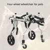 KROITY Adjustable Aluminum 4-Wheel Pet Wheelchair for Cats and Dogs, XXS-XL view 3