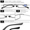 VEVESMUNDO Folding Metal Reading Glasses, Rectangular Mini, with Case (+4.0) view 4
