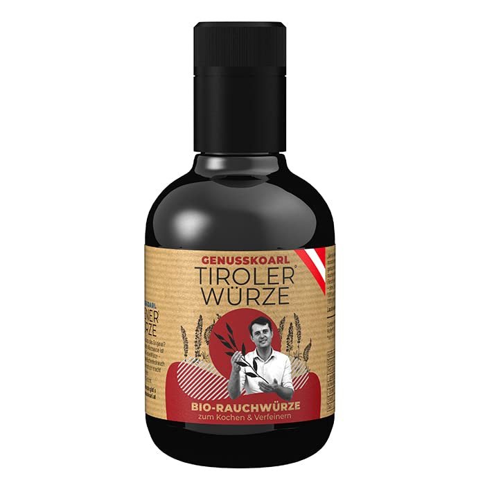 Organic Tyrolean Seasoning Sauce 250 ml – Organic Lupin Sauce – Intense Smoky Note – No Additives – Umami at Its Finest from Genusskoarl
