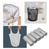 Bathroom Trash Bags, 1.2 L, 5 Rolls/100 Count, Small Handles, for Office, Kitchen & Bedroom, Portable, Strong, Silver, 100 Count view 2