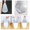 Bathroom Trash Bags, 1.2 L, 5 Rolls/100 Count, Small Handles, for Office, Kitchen & Bedroom, Portable, Strong, Silver, 100 Count view 3