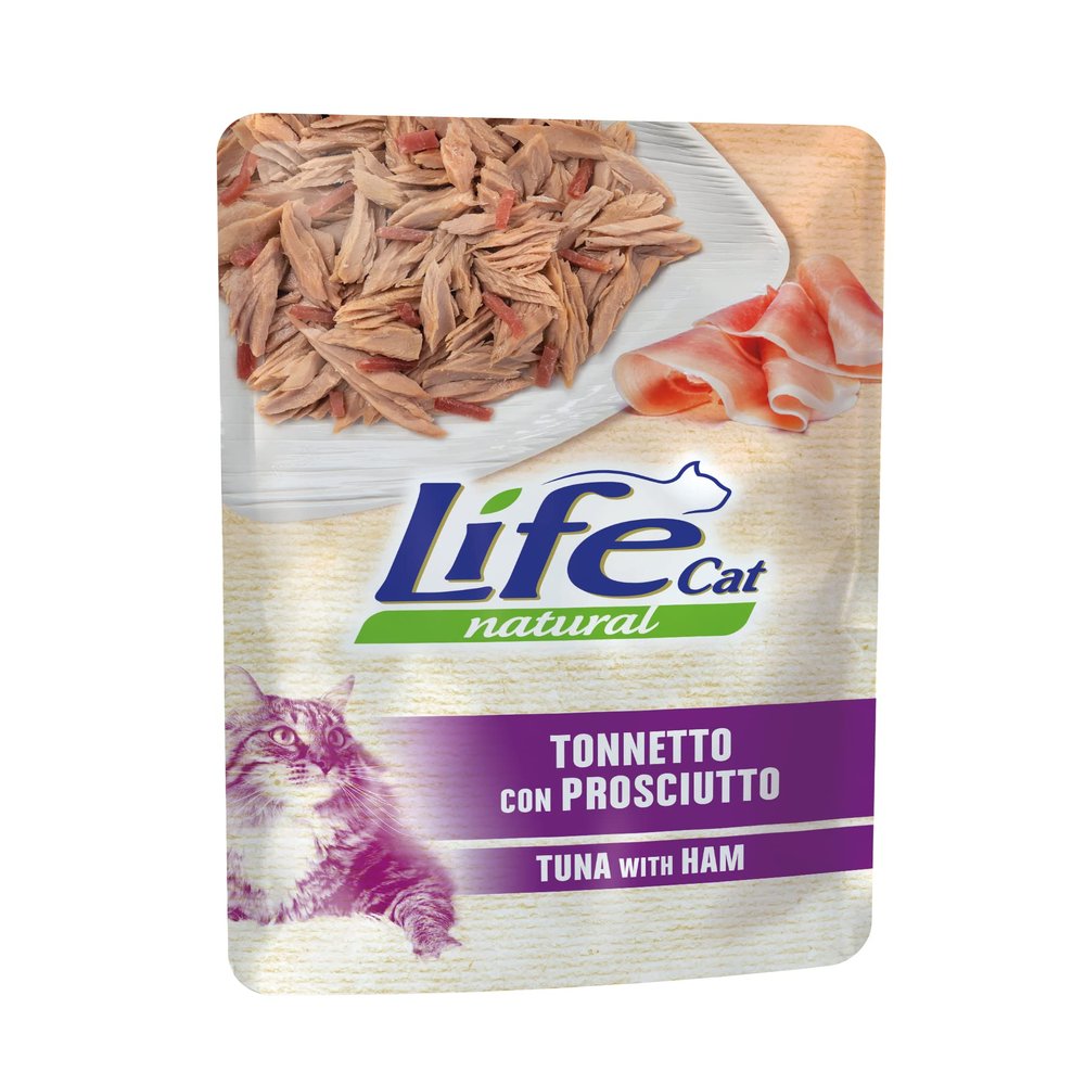 Life Cat Natural Tuna with Ham, 70 g