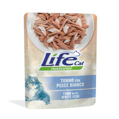 Life Cat Natural Tuna with Whitefish, 70 g Pouch