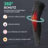 yeloumiss Long Knee Braces, 2-Pack, Compression Knee Support (Black, S) view 2