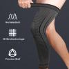 yeloumiss Long Knee Braces, 2-Pack, Compression Knee Support (Black, S) view 3