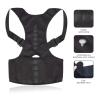 HMTE Back Posture Support Corset, Adjustable Shoulder and Lumbar Brace, Posture Corrector (Black, X-Large) (Black M) view 4