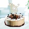 Mr. & Mrs. Wooden Cake Topper view 2