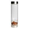 SAHKGYE 550 mL Natural Crystal Gemstone Glass Water Bottle for Quartz Crystal Elixir Water view 1