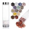 SAHKGYE 550 mL Natural Crystal Gemstone Glass Water Bottle for Quartz Crystal Elixir Water view 2