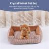 PETCUTE Plush Pet Bed for Small/Medium Dogs view 2