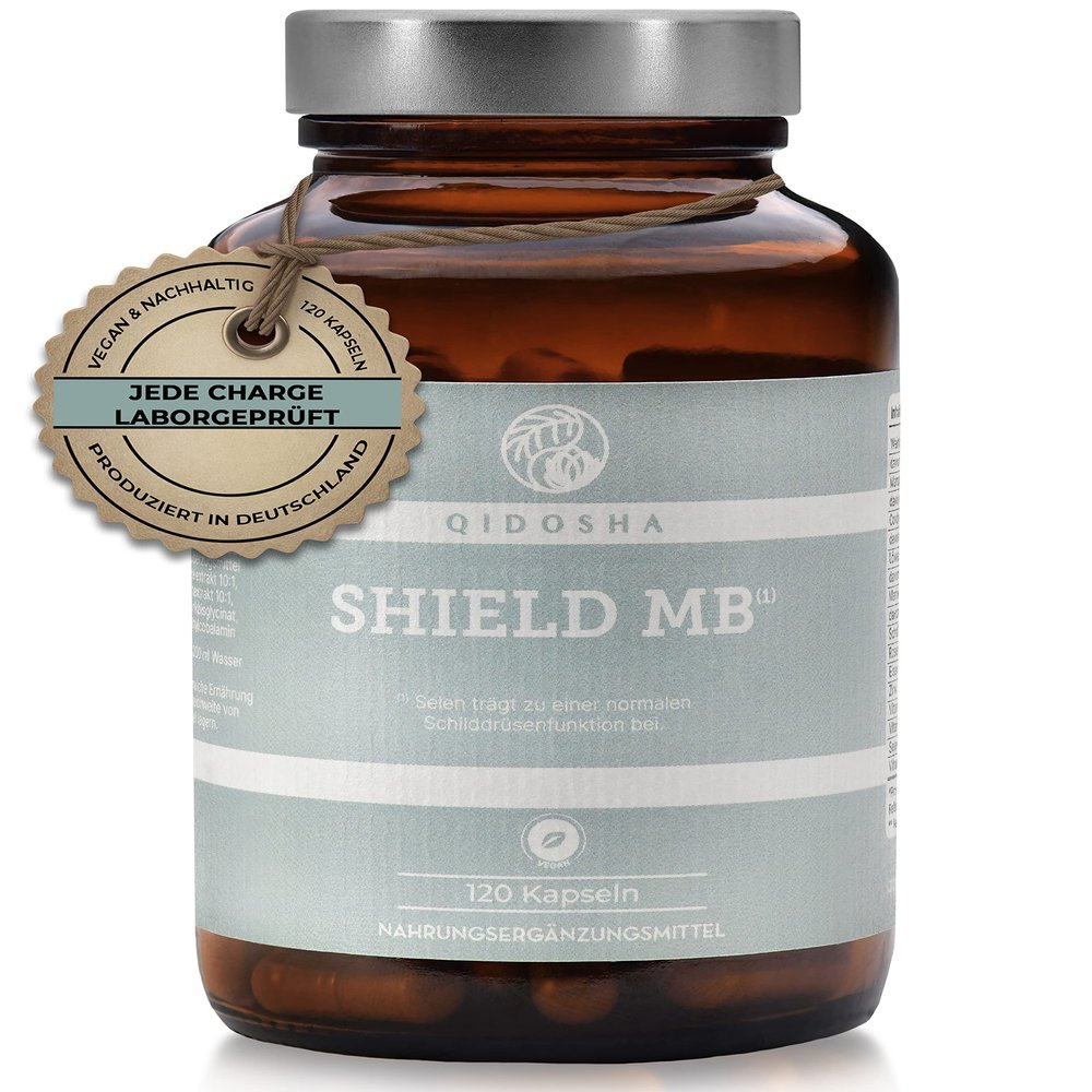 QIDOSHA SHIELD MB Thyroid Complex Without Iodine, 120 Capsules