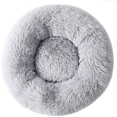Zhoothyomiru Donut Plush Cat Bed for Cats and Dogs, 38 cm, for Pets up to 3 kg