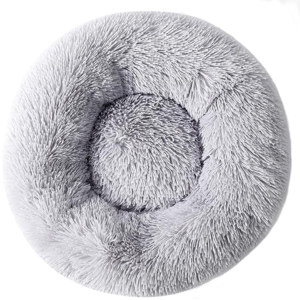 Zhoothyomiru Donut Plush Cat Bed for Cats and Dogs, 38 cm, for Pets up to 3 kg