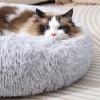 Zhoothyomiru Donut Plush Cat Bed for Cats and Dogs, 38 cm, for Pets up to 3 kg view 3