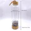 SAHKGYE Healing Crystal Water Bottle, Natural Quartz Crystal Elixir Point, Reiki Healing Crystal, Gemstone-Infused Water Bottle (Tiger Eye) view 2