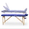 QUIRUMED Pro Folding Wooden Massage Table, 194 x 70 cm, Orange Faux Leather view 2