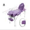 QUIRUMED Folding Aluminum Massage Table, 186 x 66 cm, 14 cm Padded, Purple Faux Leather view 2
