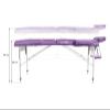 QUIRUMED Folding Aluminum Massage Table, 186 x 66 cm, 14 cm Padded, Purple Faux Leather view 3