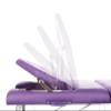 QUIRUMED Folding Aluminum Massage Table, 186 x 66 cm, 14 cm Padded, Purple Faux Leather view 4