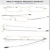 Lanomi Folding Reading Glasses for Women and Men, Blue-Light Filtering, Metal, Gold, +1.0 view 3