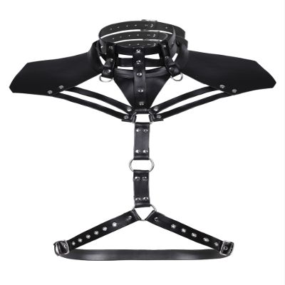 Agoky Men's Wetlook Chest Harness Top