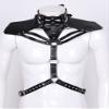 Agoky Men's Wetlook Chest Harness Top view 2