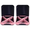 Cabilock 2-Piece Clear Glass Vase Weekly Medication Holder Travel Container view 1