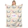 Naispanda Personalized Panda Fleece Throw Blanket for Kids view 1