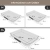 Bjird Dog Bed for Small, Medium & Large Dogs, Removable Washable Cover, 115 x 80 x 18 cm, Size L, Ash Oxford view 4