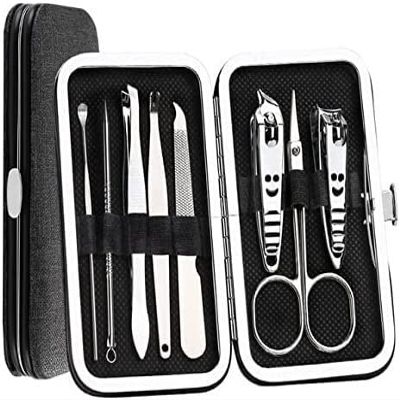 HODAGES Professional Pedicure and Manicure Set, Stainless Steel Foot Care and Nail Grooming Kit