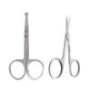 SHERCHPRY 2-Piece Stainless Steel Nose Hair Scissors with Rounded, Curved Blades view 1