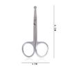 SHERCHPRY 2-Piece Stainless Steel Nose Hair Scissors with Rounded, Curved Blades view 4