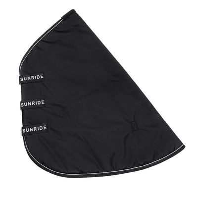 SUNRIDE 50g Neck Cover for Our Stable and Rain Blankets, 600D Ripstop, Waterproof (M/125–135 cm, Black)