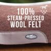 Professional's Choice Western Saddle Pad Made from 100% Steam-Pressed Wool Felt view 4