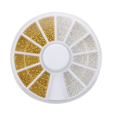 Dasertoe 300 Gold/Silver Nail Art Pearls