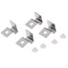 Leeadwaey 4 x Stainless Steel Aquarium Glass Cover Clip Holder 5 mm view 4