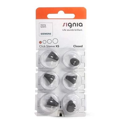 Sivantos Signia Click Sleeves Closed, 6 pcs, XS