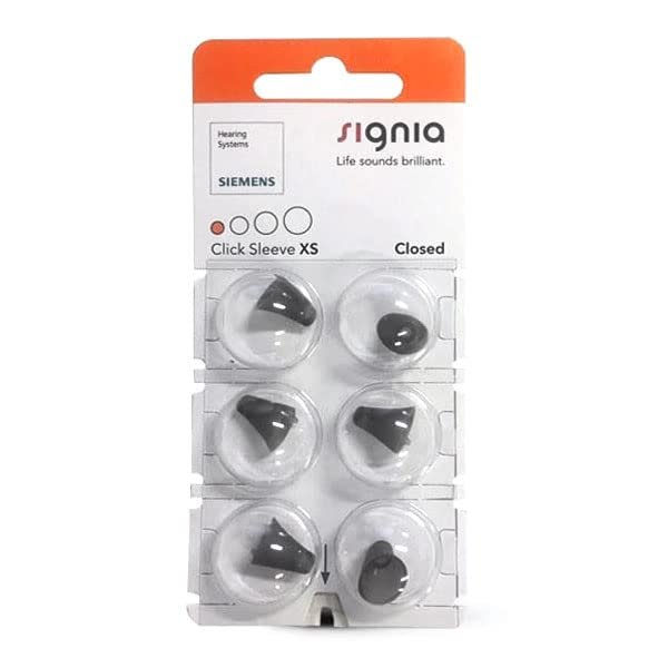 Sivantos Signia Click Sleeves Closed, 6 pcs, XS