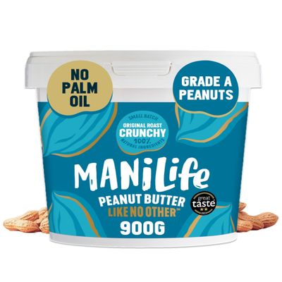 ManiLife Crunchy Peanut Butter 900 g, Original Roast