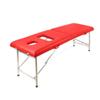 ZYHHDP Tattoo and Massage Therapy Table with Ergonomic Face Hole, Thick Waterproof Leather, Red, 180 × 70 × 65 cm view 1