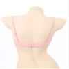 TSSOE Women's Sheer Lace Underbust Open-Bust Bra, Pink, XXL view 3