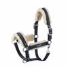 Eskadron Platinum DOUBLEPIN Faux Fur Stable Halter, Navy, Pony 2 view 1
