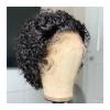 6-Inch Brazilian Human Hair Pixie Cut Wig, Short Curly, Transparent Lace, 150% Density view 1