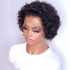6-Inch Brazilian Human Hair Pixie Cut Wig, Short Curly, Transparent Lace, 150% Density view 3