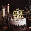 “Love You To The Moon & Back” Rustic “Mr & Mrs” Cake Topper view 2