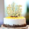 “Love You To The Moon & Back” Rustic “Mr & Mrs” Cake Topper view 4
