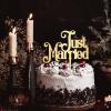 Just Married Cake Topper, “Mr & Mrs,” Gold Silhouette, 15.2 cm view 2